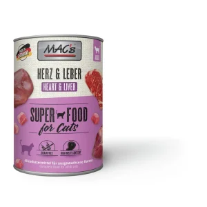 Bestpreis Sparpaket 6 x 400 g Mac's Herz & Leber Adult Katzen Nassfutter